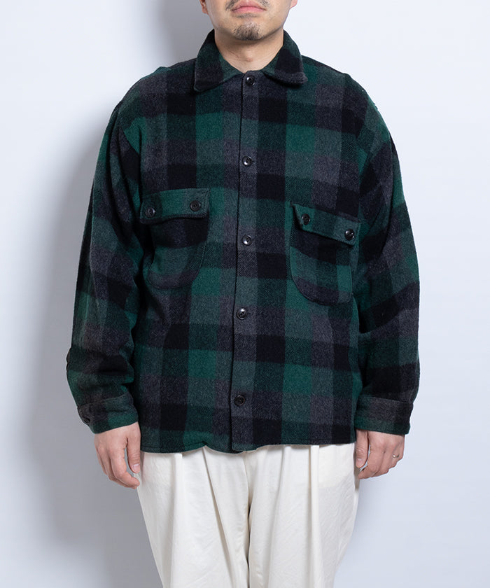 1950's HUMPHREY WOOL CHECK SHIRT / ハンフリー ウール チェック シャツ ヴィンテージ ビンテージ 古着 バッファローチェック ヘビーウール カナダ製 通販 オンラインショップ 神奈川 鎌倉