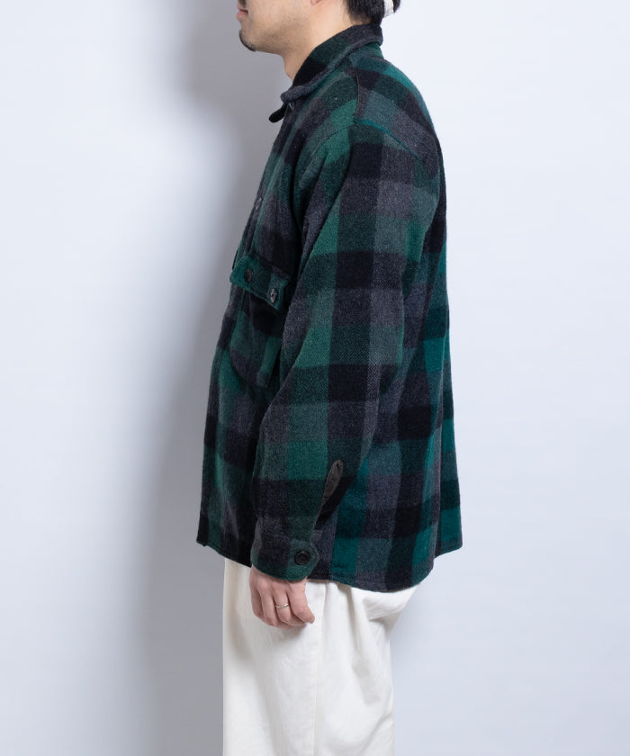 1950's HUMPHREY WOOL CHECK SHIRT / ハンフリー ウール チェック シャツ ヴィンテージ ビンテージ 古着 バッファローチェック ヘビーウール カナダ製 通販 オンラインショップ 神奈川 鎌倉