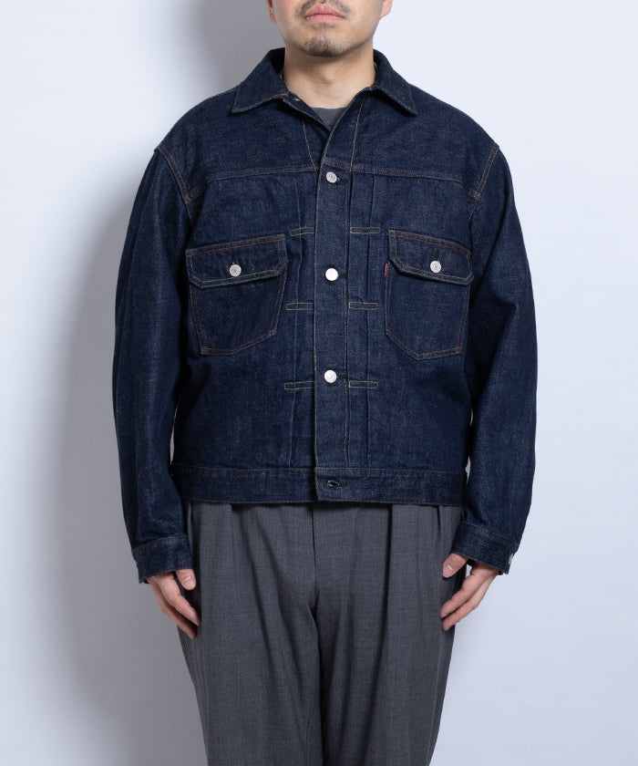 【INTÉRIM】HYPER BIG 2ND SHUTTLE DENIM SIDE PANEL JACKET / インテリム ハイパービッグ セカンド シャトルデニム サイドパネル デニムジャケット 2025SS 2025春夏 正規取扱店 神奈川 鎌倉 オンラインショップ 通販