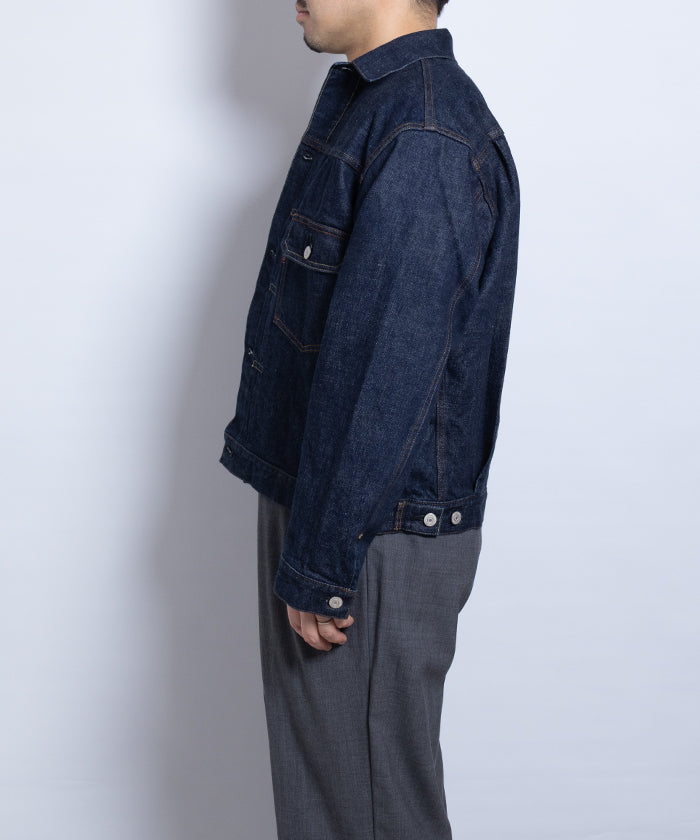 【INTÉRIM】HYPER BIG 2ND SHUTTLE DENIM SIDE PANEL JACKET / インテリム ハイパービッグ セカンド シャトルデニム サイドパネル デニムジャケット 2025SS 2025春夏 正規取扱店 神奈川 鎌倉 オンラインショップ 通販