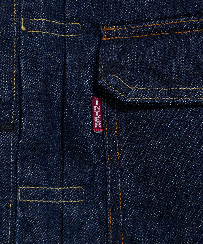 【INTÉRIM】HYPER BIG 2ND SHUTTLE DENIM SIDE PANEL JACKET / インテリム ハイパービッグ セカンド シャトルデニム サイドパネル デニムジャケット 2025SS 2025春夏 正規取扱店 神奈川 鎌倉 オンラインショップ 通販