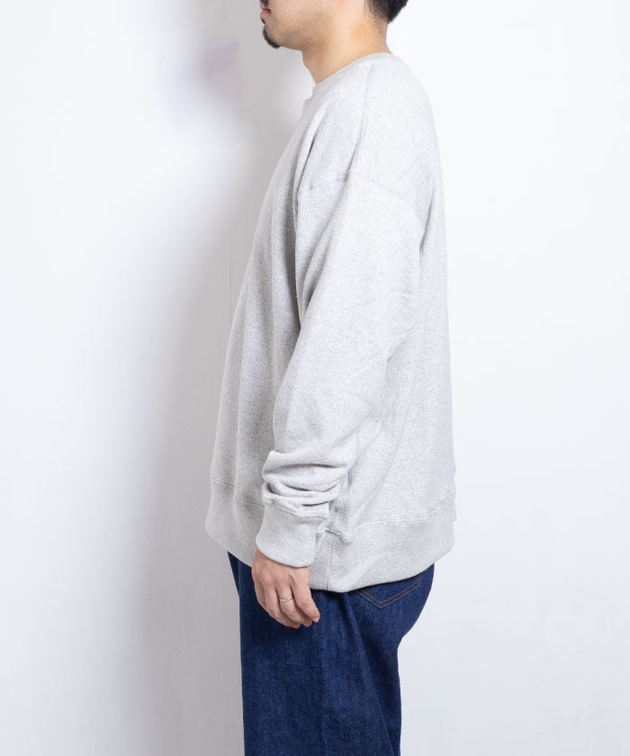 【INTÉRIM】HYPER BIG LOOP WHEEL BOTH V-GAZETTE SWEAT SHIRT / インテリム ハイパービッグ ループウィール 両Vガゼット スウェット クルー 2024秋冬 正規取扱店 神奈川 通販 オンラインショップ