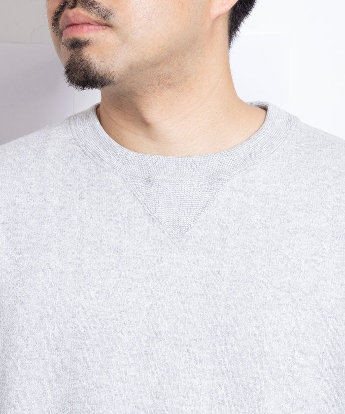 【INTÉRIM】HYPER BIG LOOP WHEEL BOTH V-GAZETTE SWEAT SHIRT / インテリム ハイパービッグ ループウィール 両Vガゼット スウェット クルー 2024秋冬 正規取扱店 神奈川 通販 オンラインショップ