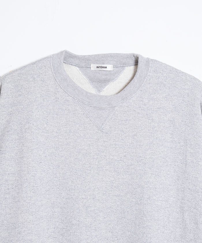 【INTÉRIM】HYPER BIG LOOP WHEEL BOTH V-GAZETTE SWEAT SHIRT / インテリム ハイパービッグ ループウィール 両Vガゼット スウェット クルー 2024秋冬 正規取扱店 神奈川 通販 オンラインショップ