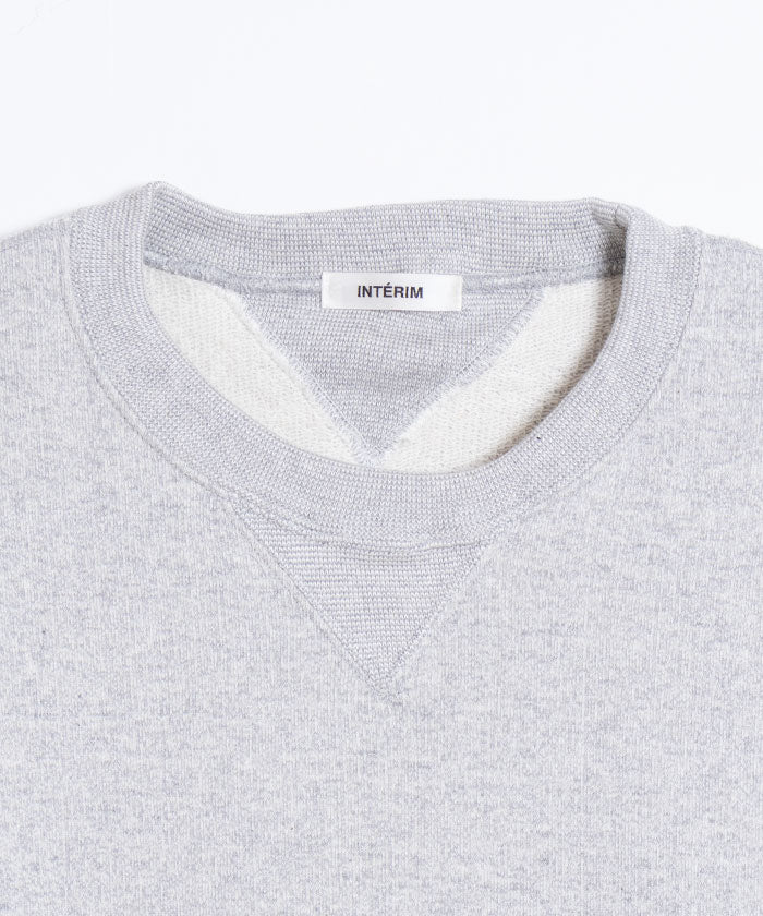 【INTÉRIM】HYPER BIG LOOP WHEEL BOTH V-GAZETTE SWEAT SHIRT / インテリム ハイパービッグ ループウィール 両Vガゼット スウェット クルー 2024秋冬 正規取扱店 神奈川 通販 オンラインショップ