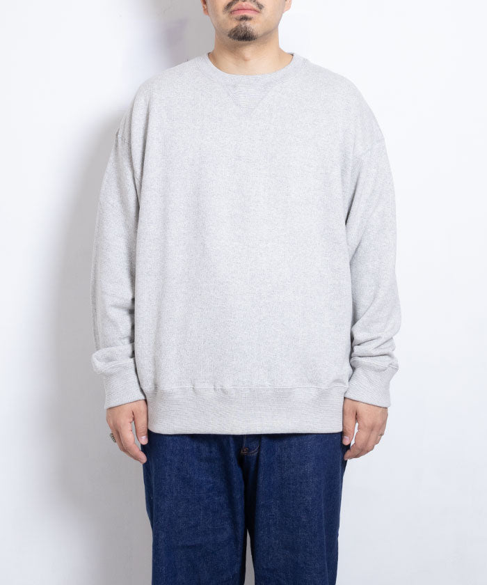 【INTÉRIM】HYPER BIG LOOP WHEEL BOTH V-GAZETTE SWEAT SHIRT / インテリム ハイパービッグ ループウィール 両Vガゼット スウェット クルー 2024秋冬 正規取扱店 神奈川 通販 オンラインショップ