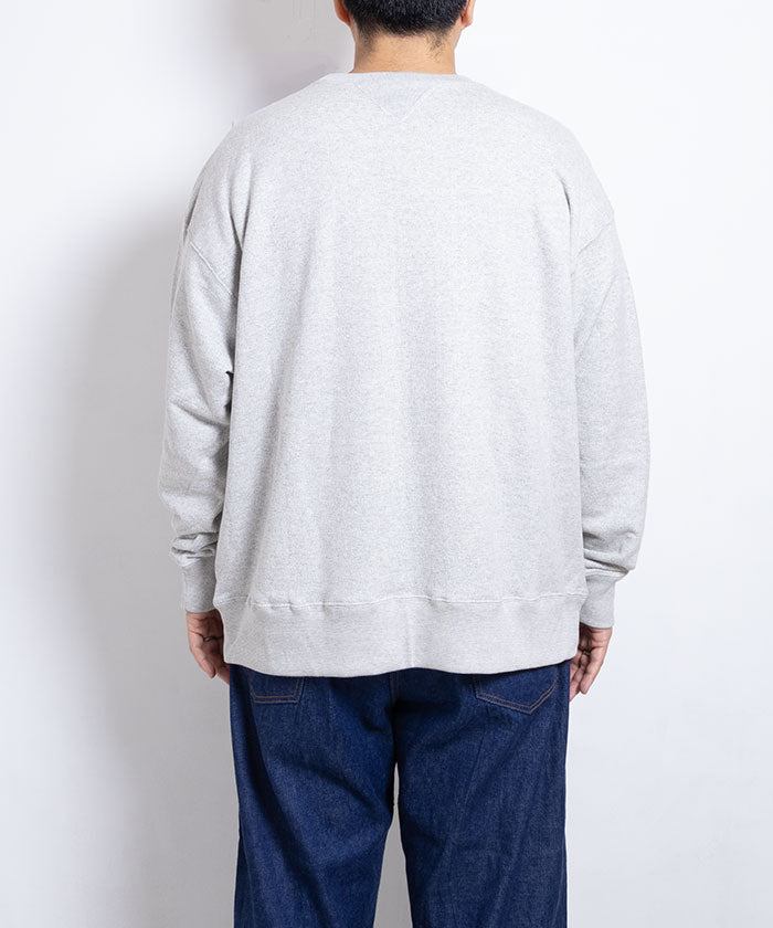 【INTÉRIM】HYPER BIG LOOP WHEEL BOTH V-GAZETTE SWEAT SHIRT / インテリム ハイパービッグ ループウィール 両Vガゼット スウェット クルー 2024秋冬 正規取扱店 神奈川 通販 オンラインショップ