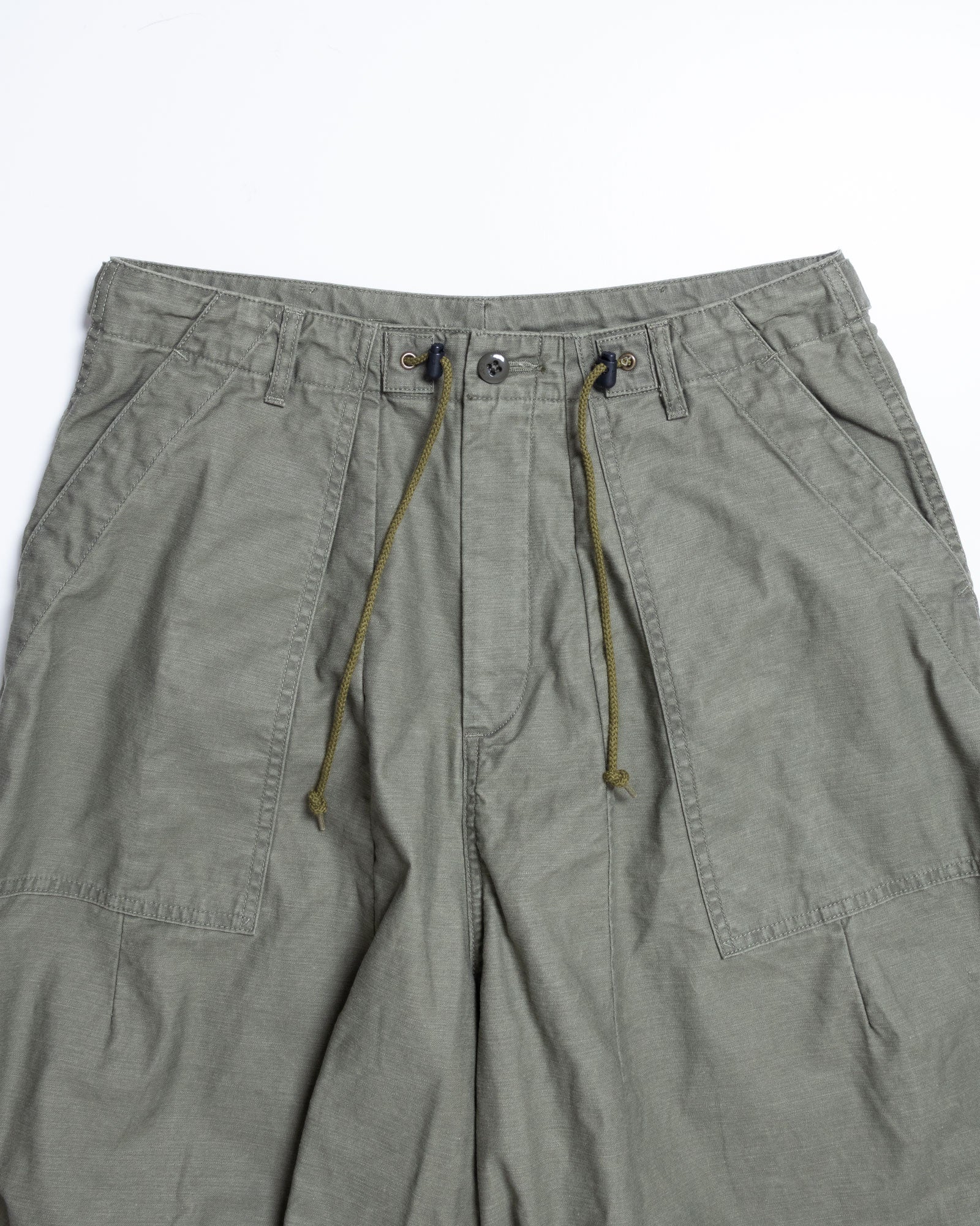 NEEDLES H.D. PANT FATIGUE OLIVE 生地ディテール