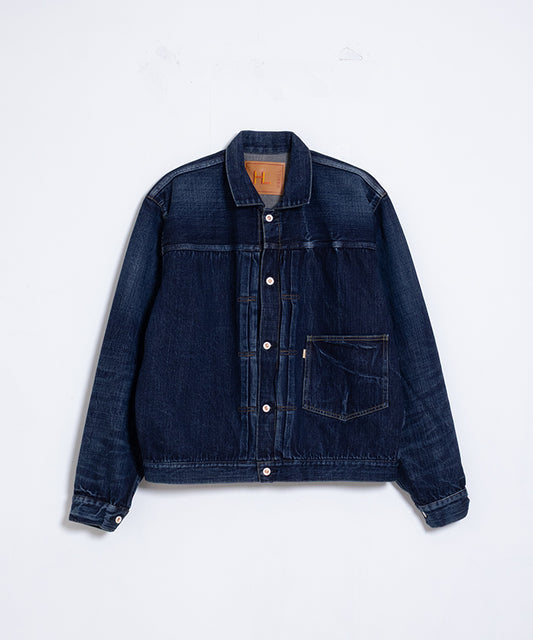 【HERILL】ISLANDDENIM XX JACKET - VINTAGE WORN / ヘリル アイランドデニム XX ジャケット ヴィンテージ加工 2025AW 2025秋冬 正規取扱店 神奈川 鎌倉 オンラインショップ 通販 デニムジャケット 506XX 1st ファーストタイプ