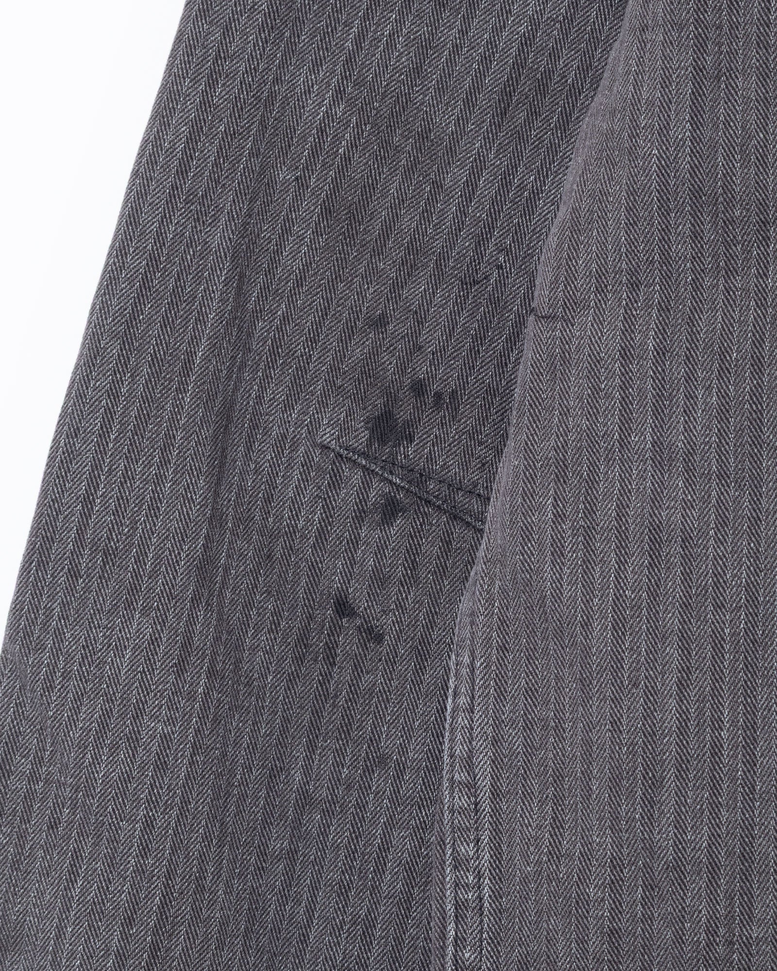 AUBERGE JOSE FADED CHARCOAL バックポケット 裾 ユーズド加工