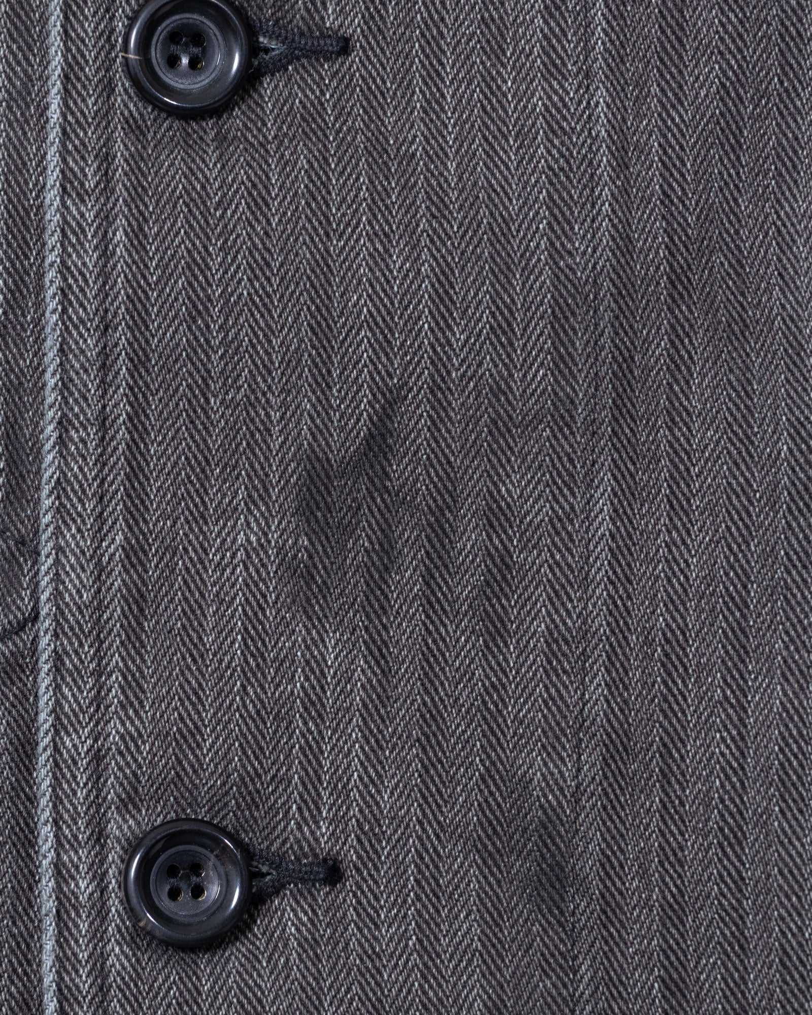 AUBERGE JOSE FADED CHARCOAL ボタン 前立て ユーズド加工