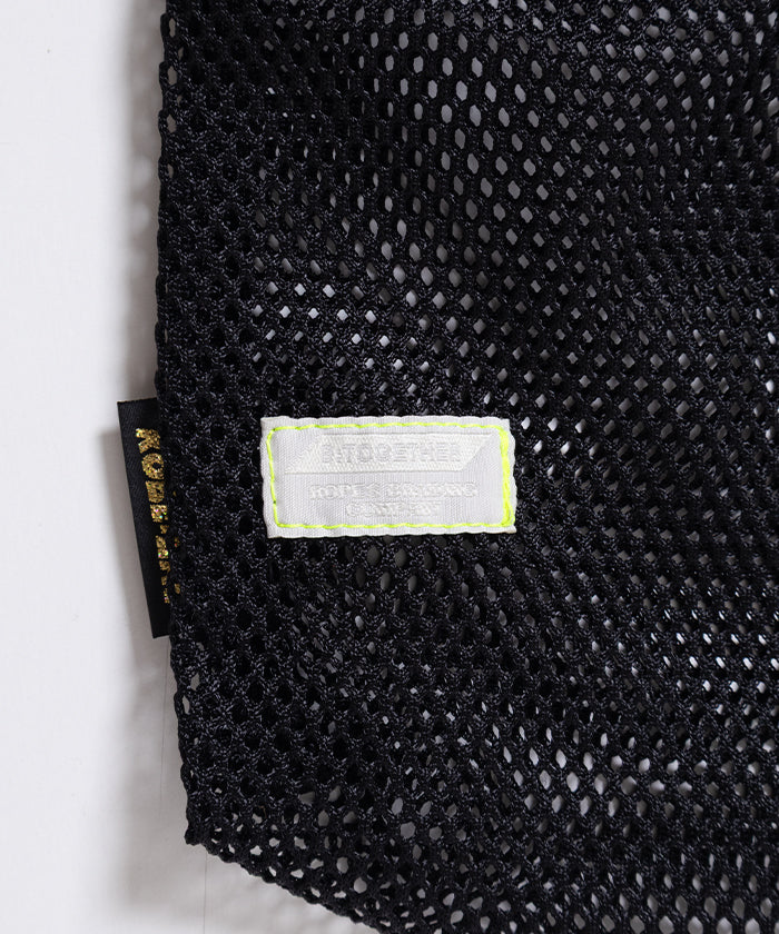B:TOGETHER KINCHAKU BLACK MESH 着用