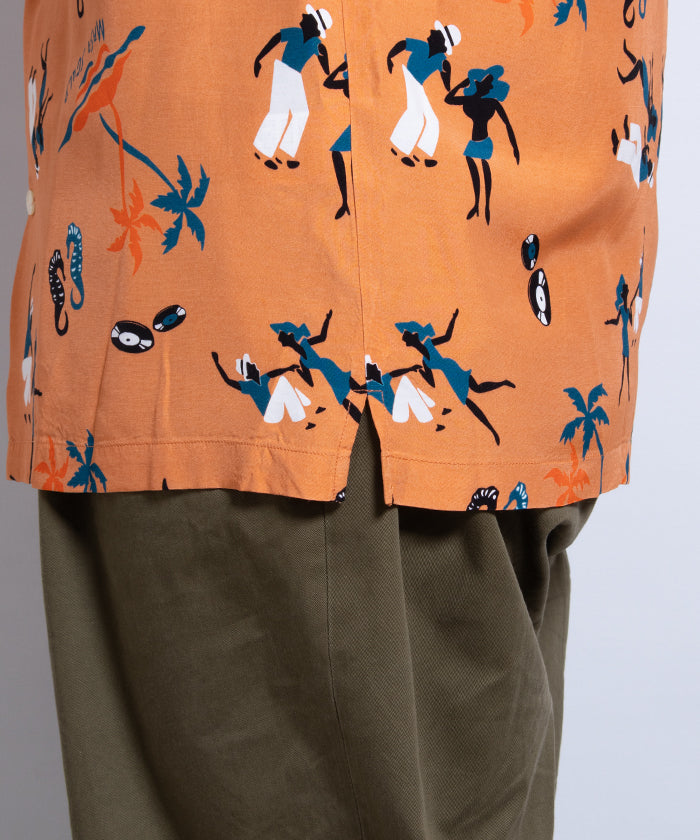 【Aloha Blossom】KING&QUEEN SHORT SLEEVE - L.BROWN / アロハブロッサム キング&クイーン レーヨンシャツ アロハシャツ 2025SS 2025春夏 正規取扱店 神奈川 鎌倉 オンラインショップ 通販