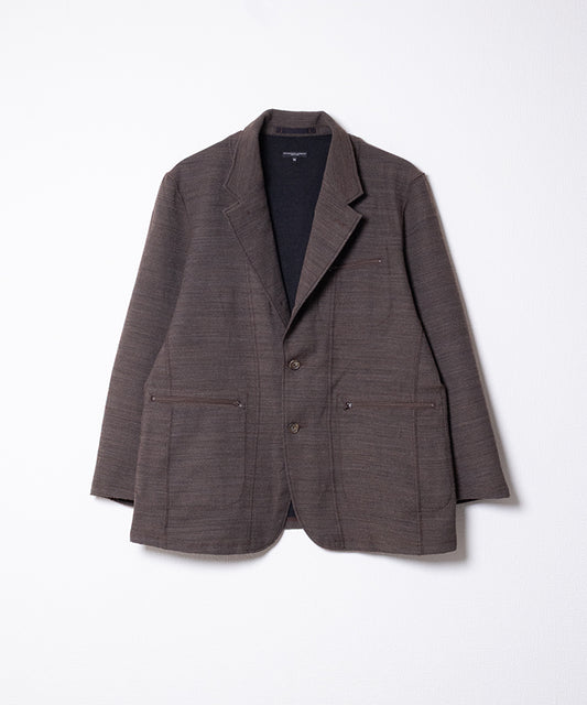 KNIT LEISURE JACKET TRI BLEND JERSEY KNIT