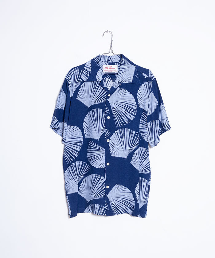 【Aloha Blossom】KUBA - NAVY / アロハブロッサム クバ レーヨン アロハシャツ 日本製 正規取扱店 キヨサク