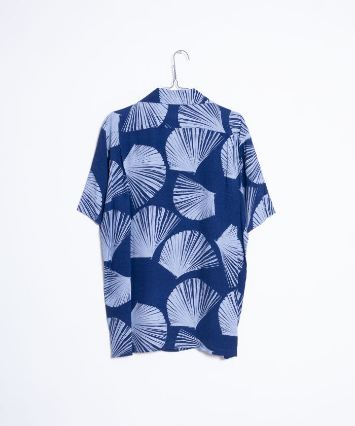 【Aloha Blossom】KUBA - NAVY / アロハブロッサム クバ レーヨン アロハシャツ 日本製 正規取扱店 キヨサク