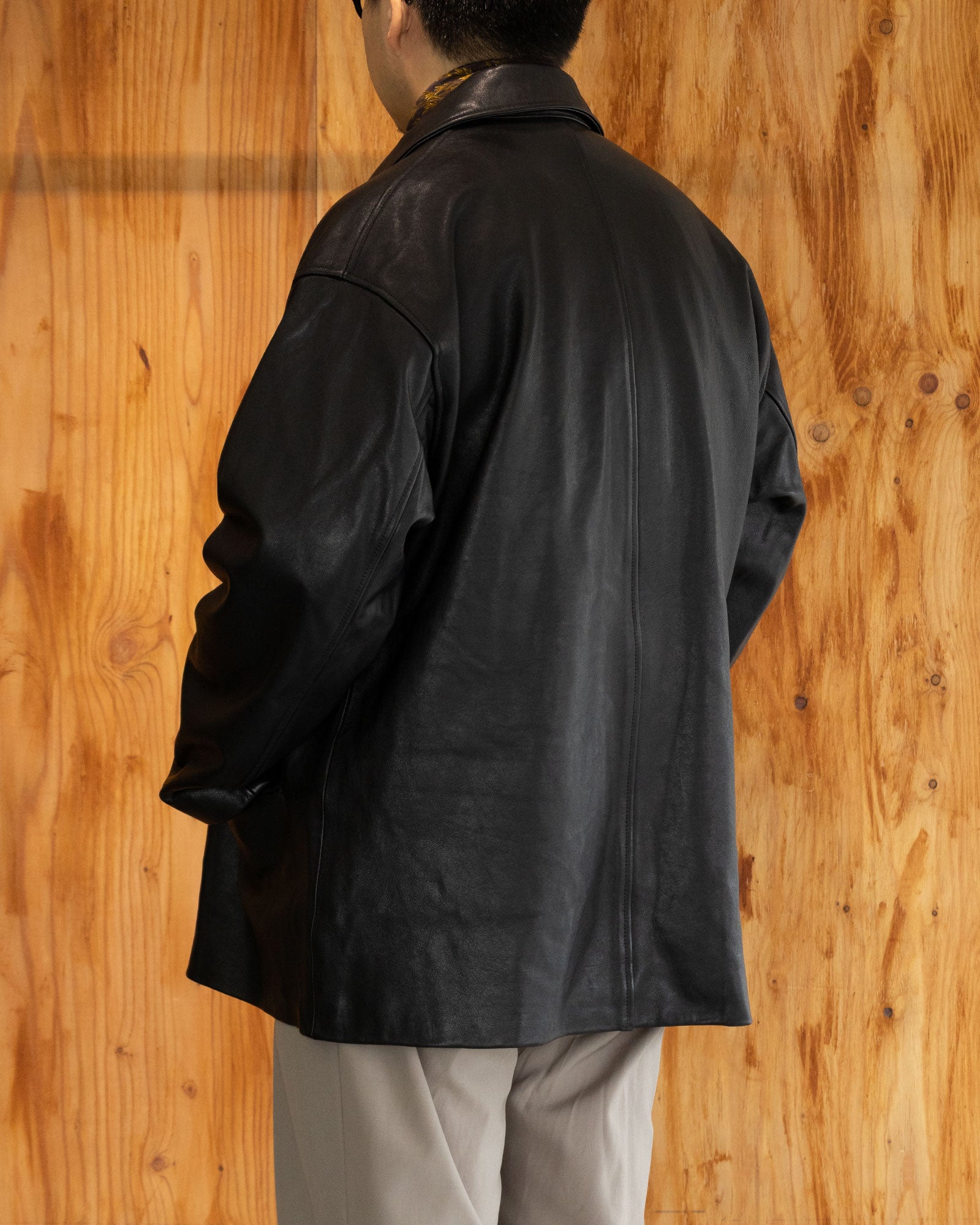 【HERILL】LAMBLEATHER CAR JACKET - BLACK / ヘリル ラムレザー カージャケット 2026aw 2026秋冬 正規取扱店 神奈川 鎌倉 ARZACH KAMAKURA オンラインショップ 通販