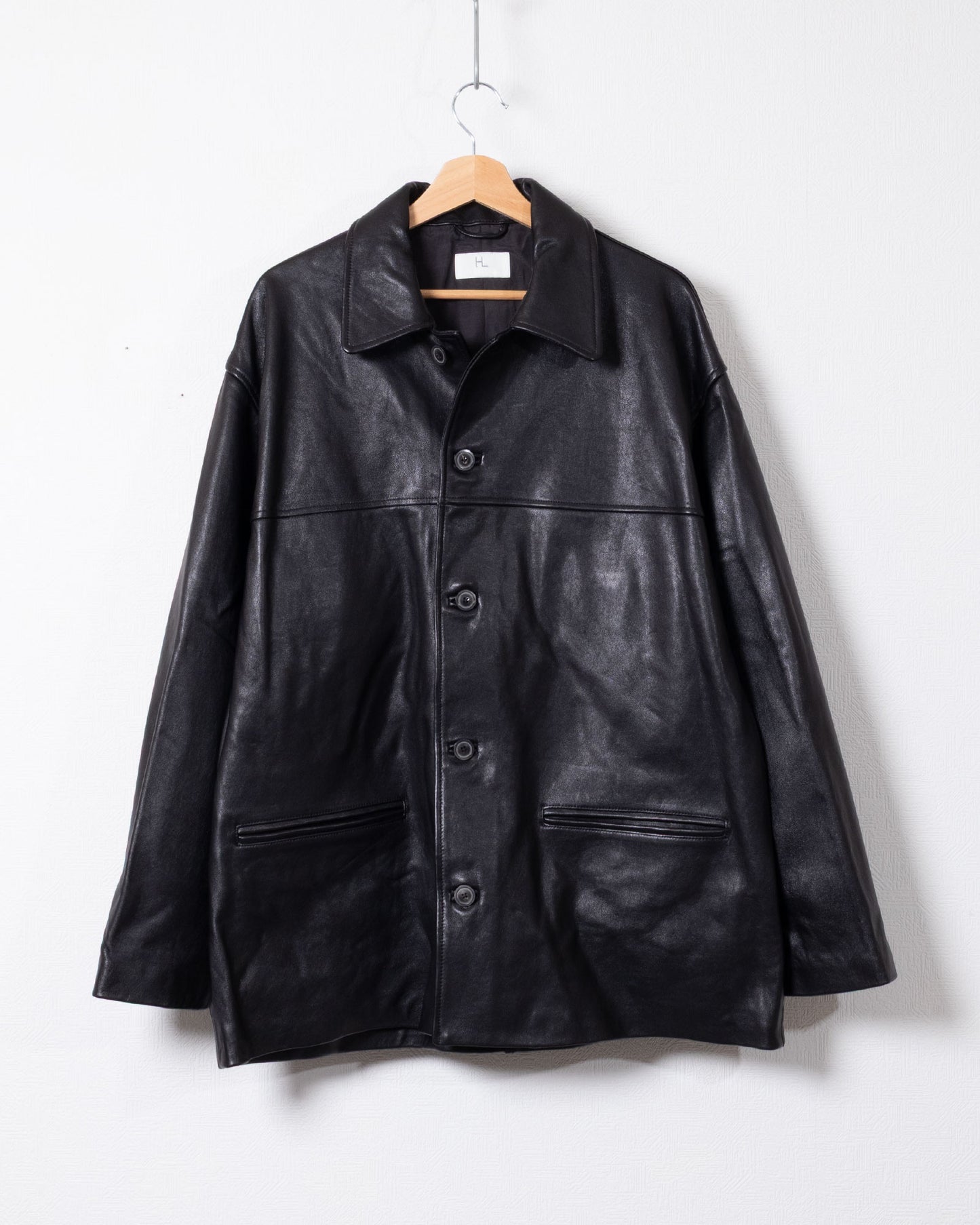 【HERILL】LAMBLEATHER CAR JACKET - BLACK / ヘリル ラムレザー カージャケット 2026aw 2026秋冬 正規取扱店 神奈川 鎌倉 ARZACH KAMAKURA オンラインショップ 通販