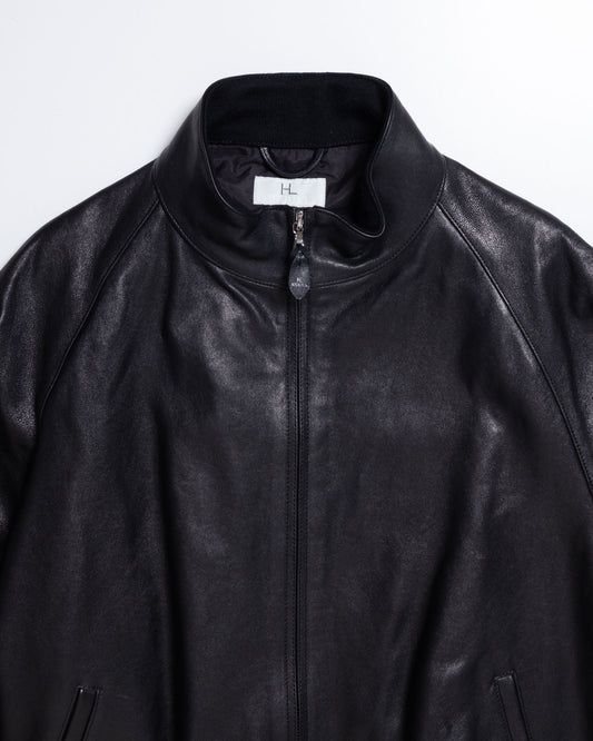 【HERILL】LAMBLEATHER WEEKEND JACKET - BLACK | ヘリル ラムレザー ウィークエンド ジャケット ブラック 2026fw 2026秋冬 正規取扱店 神奈川 鎌倉 ARZACH KAMAKURA オンラインショップ 通販