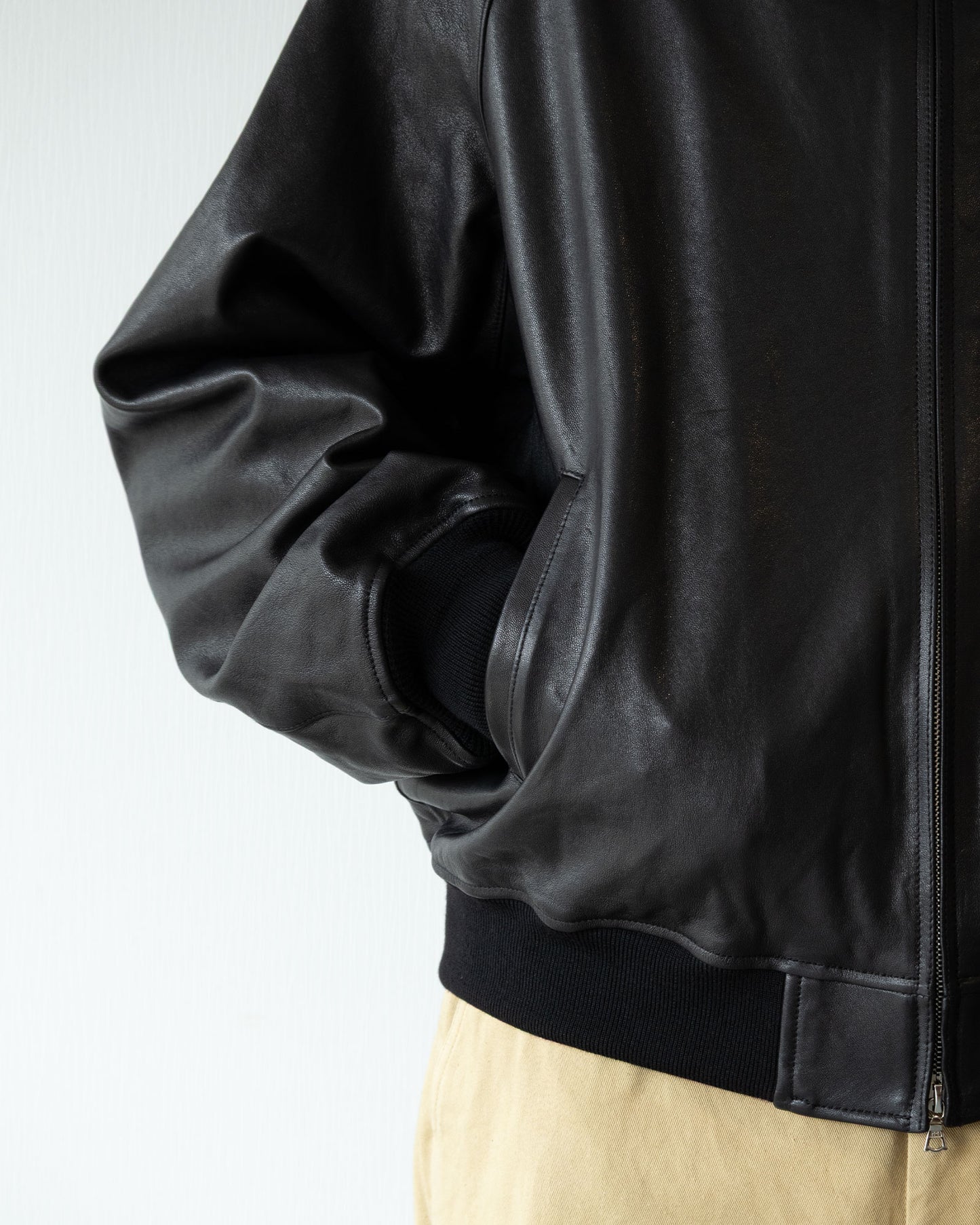 【HERILL】LAMBLEATHER WEEKEND JACKET - BLACK | ヘリル ラムレザー ウィークエンド ジャケット ブラック 2026fw 2026秋冬 正規取扱店 神奈川 鎌倉 ARZACH KAMAKURA オンラインショップ 通販
