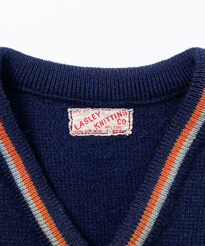 1960's LASLEY KNITTING CO. V NECK SWEATER / ヴィンテージ Vネック セーター アメリカ製 アメリカ古着 ビンテージ 通販 オンラインショップ 古着 美品