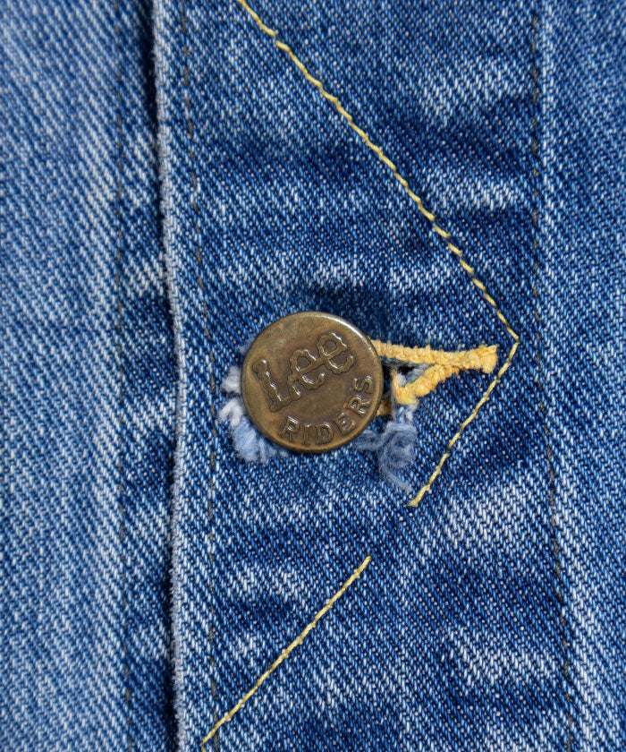 【Lee】1960's Lee 101-J DENIM JACKET - 46 REGULAR / リー ビンテージ 101J デニムジャケット ヴィンテージ アメリカ製 古着 大きいサイズ 46サイズ