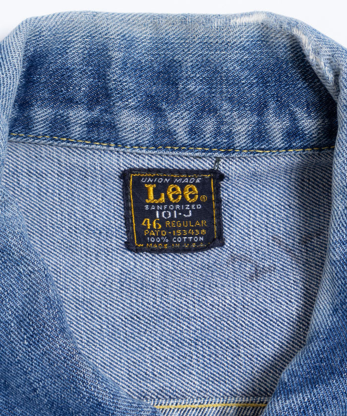 【Lee】1960's Lee 101-J DENIM JACKET - 46 REGULAR / リー ビンテージ 101J デニムジャケット ヴィンテージ アメリカ製 古着 大きいサイズ 46サイズ