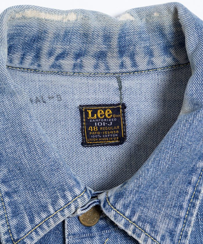 【Lee】1970’s 101-J DENIM JACKET / リー 101-J デニムジャケット 48サイズ 大きいサイズ ヴィンテージ ビンテージ 古着 アメリカ製