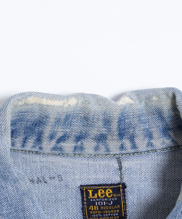 【Lee】1970’s 101-J DENIM JACKET / リー 101-J デニムジャケット 48サイズ 大きいサイズ ヴィンテージ ビンテージ 古着 アメリカ製