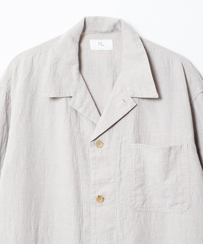 【HERILL】LINEN P41 COVERALL JACKET - NATURAL / ヘリル リネン P41 カバーオール ジャケット 2026ss 2026春夏 正規取扱店 神奈川 鎌倉 ARZACH KAMAKURA オンラインショップ 通販