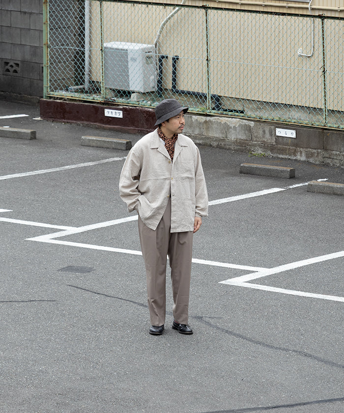 【HERILL】LINEN P41 COVERALL JACKET - NATURAL / ヘリル リネン P41 カバーオール ジャケット 2026ss 2026春夏 正規取扱店 神奈川 鎌倉 ARZACH KAMAKURA オンラインショップ 通販
