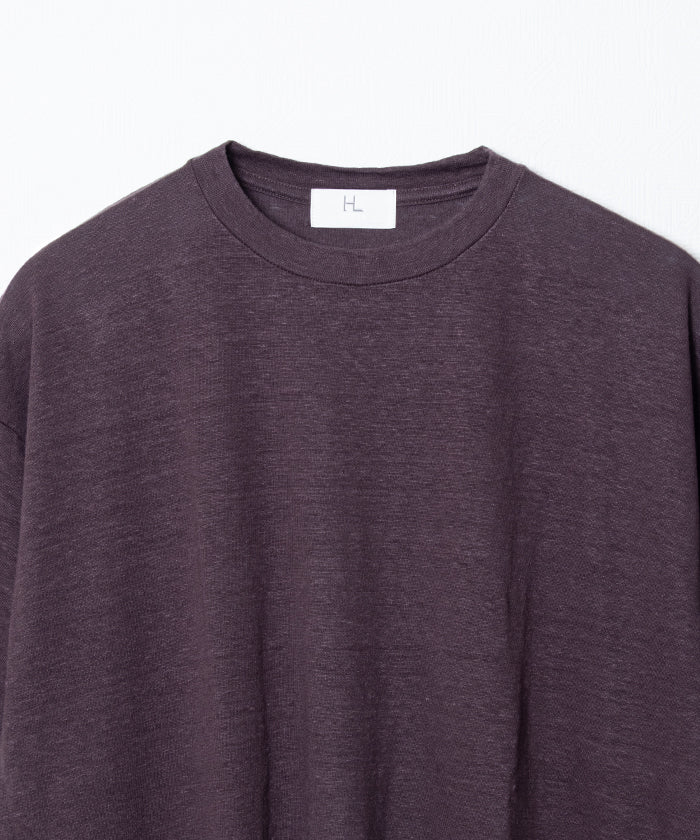 【HERILL】LINEN T-SHIRTS - BROWN / ヘリル リネン Tシャツ ブラウン 2026ss 2026春夏 正規取扱店 神奈川 鎌倉 アルザック鎌倉 オンラインショップ 通販