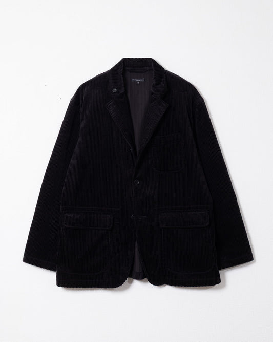LOITER JACKET - BLACK COTTON 4.5W CORDUROY