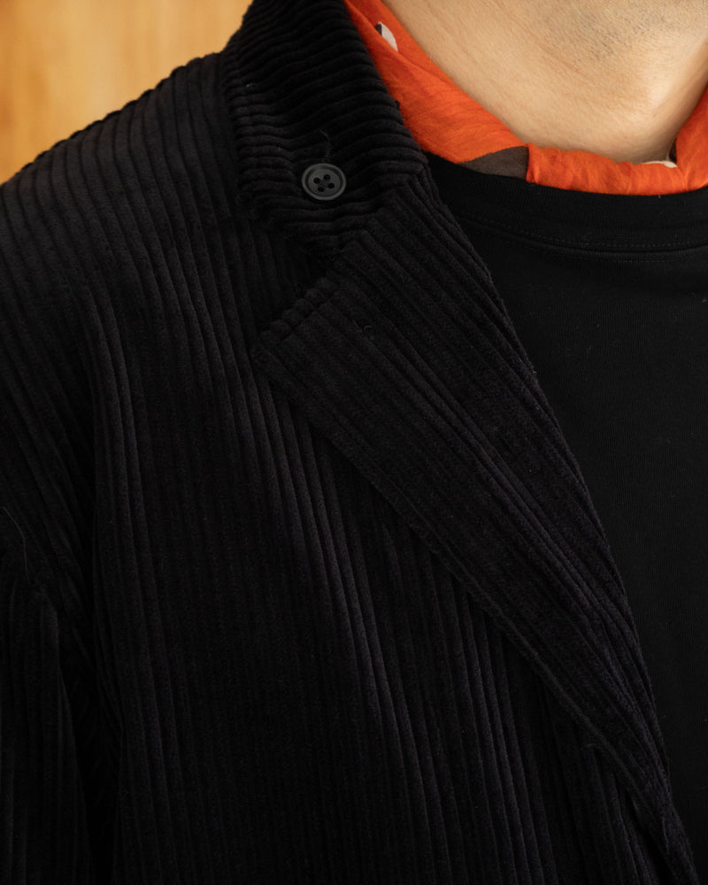 LOITER JACKET - BLACK COTTON 4.5W CORDUROY