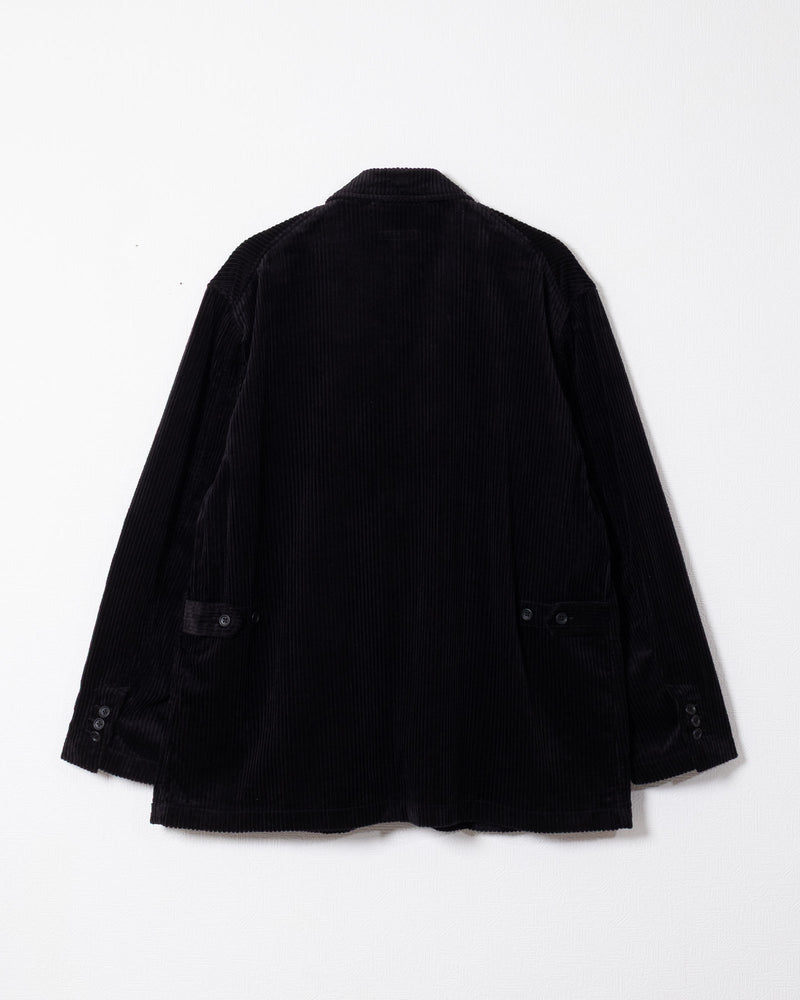 LOITER JACKET - BLACK COTTON 4.5W CORDUROY