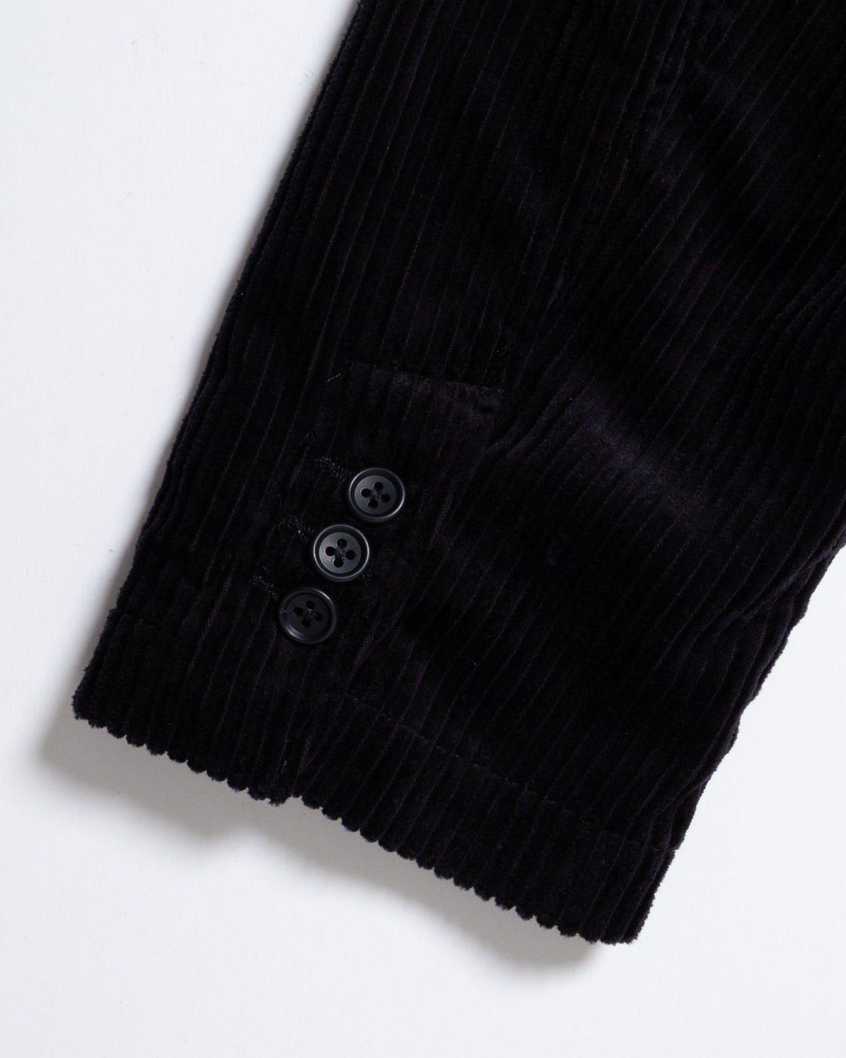 LOITER JACKET - BLACK COTTON 4.5W CORDUROY