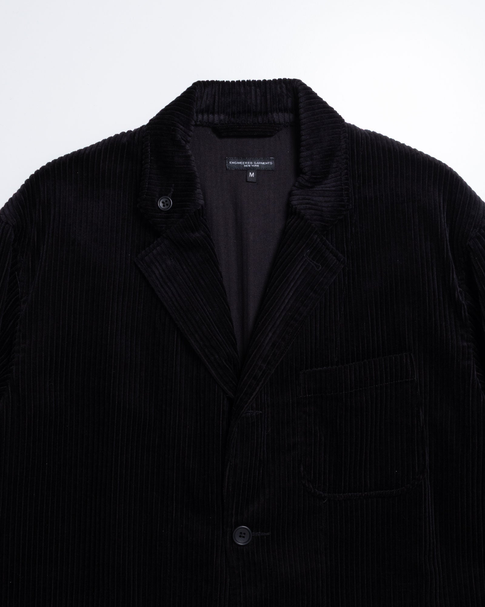 ENGINEERED GARMENTS LOITER JACKET BLACK 4.5Wコーデュロイ 生地感