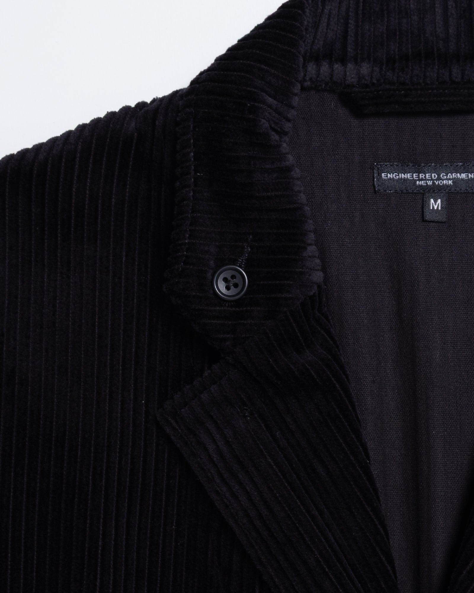 ENGINEERED GARMENTS LOITER JACKET BLACK ポケットディテール