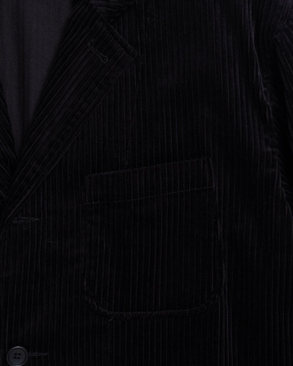 LOITER JACKET - BLACK COTTON 4.5W CORDUROY