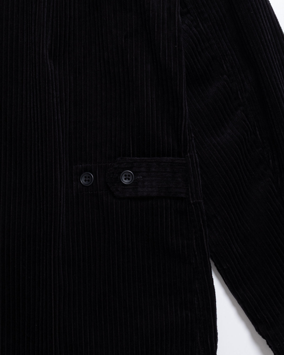 LOITER JACKET - BLACK COTTON 4.5W CORDUROY