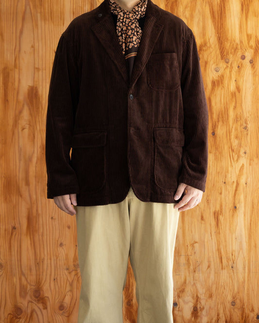 LOITER JACKET - DK.BROWN COTTON 4.5W CORDUROY