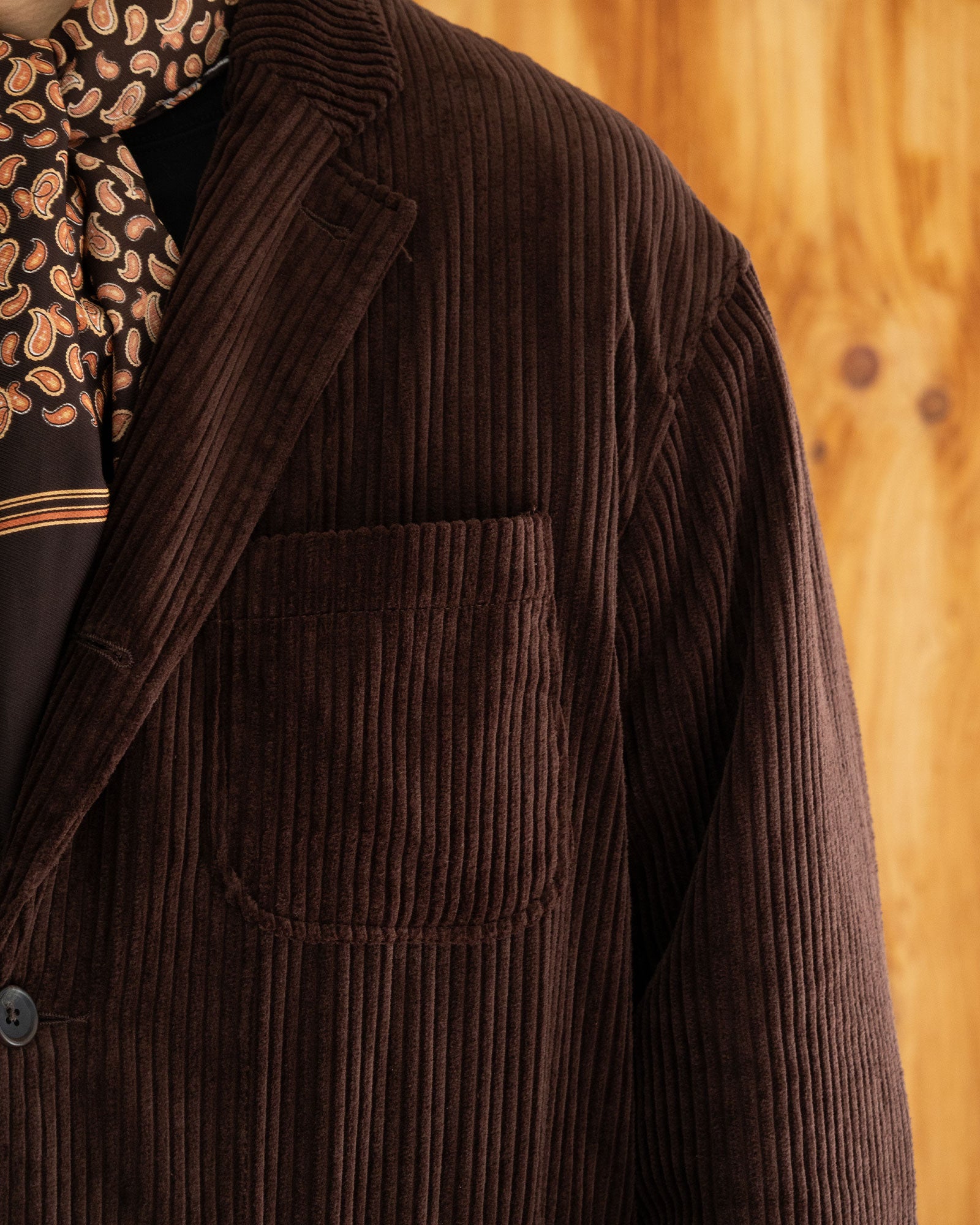 ENGINEERED GARMENTS LOITER JACKET DK.BROWN 着用正面2
