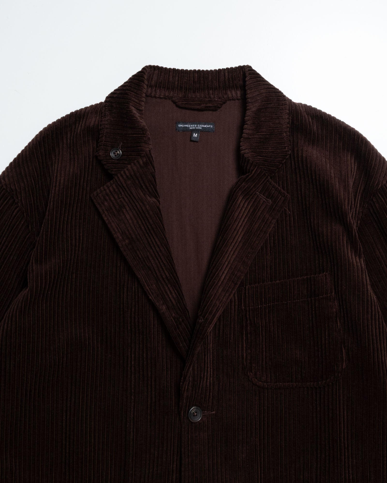 ENGINEERED GARMENTS LOITER JACKET DK.BROWN 4.5Wコーデュロイ 畝 生地感
