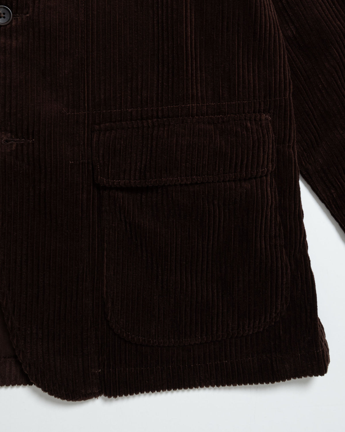LOITER JACKET - DK.BROWN COTTON 4.5W CORDUROY