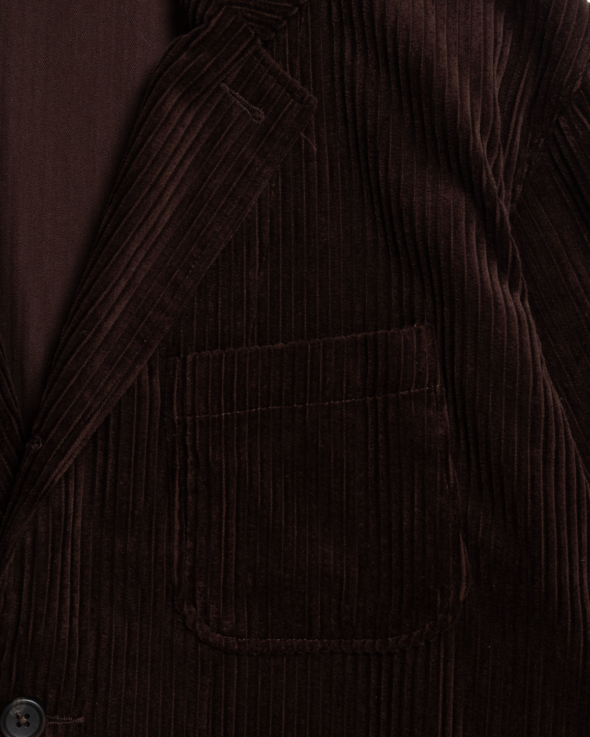 LOITER JACKET - DK.BROWN COTTON 4.5W CORDUROY