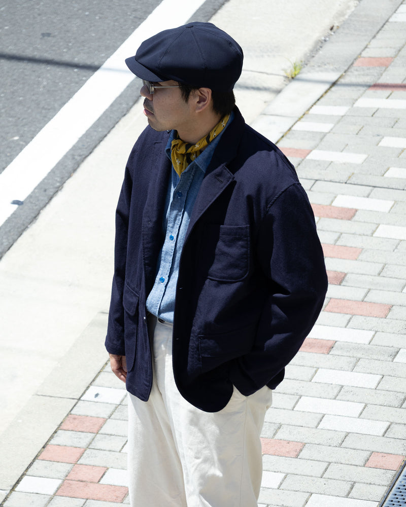 LOITER JACKET - DK.NAVY WOOL UNIFORM SERGE