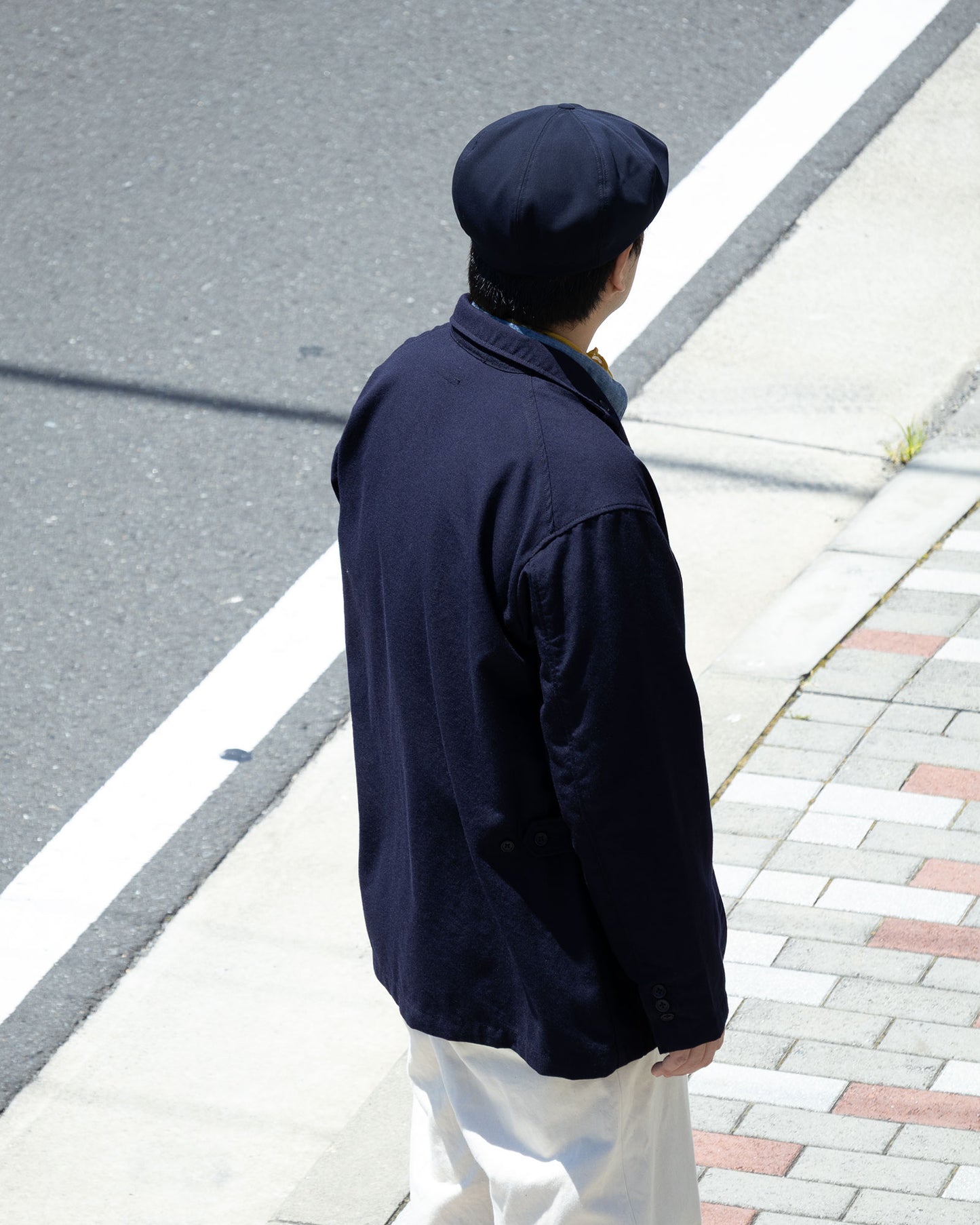 LOITER JACKET - DK.NAVY WOOL UNIFORM SERGE