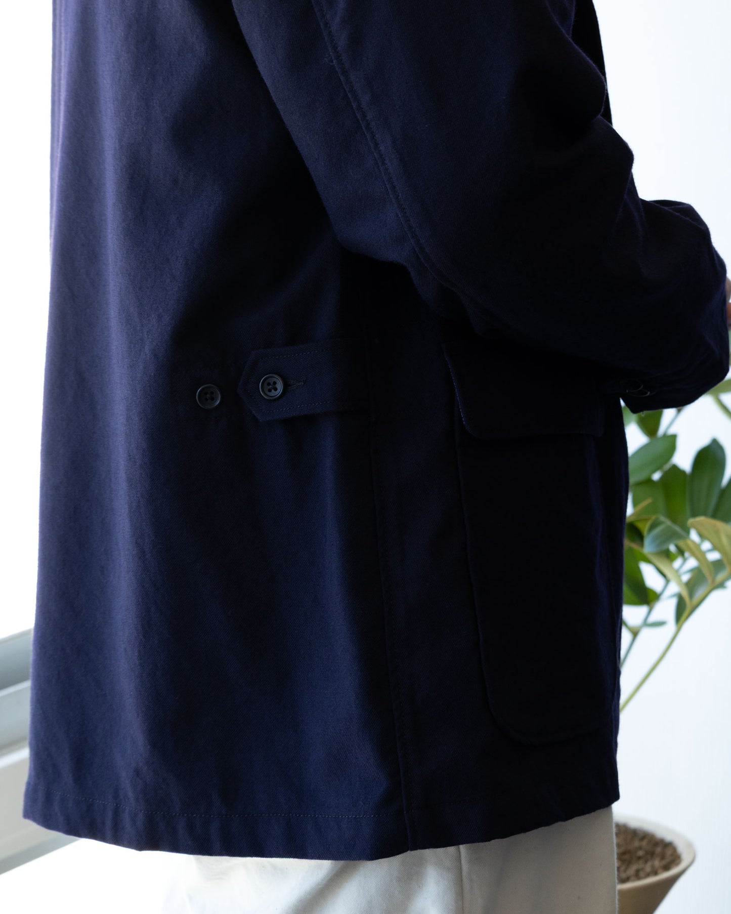 LOITER JACKET - DK.NAVY WOOL UNIFORM SERGE