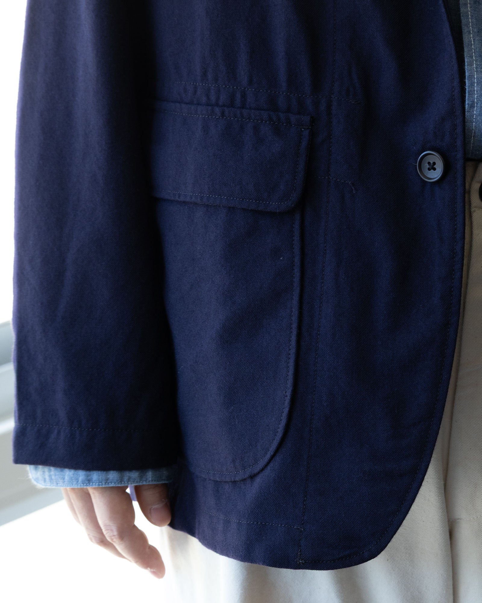 ENGINEERED GARMENTS】LOITER JACKET - DK.NAVY WOOL UNIFORM SERGE