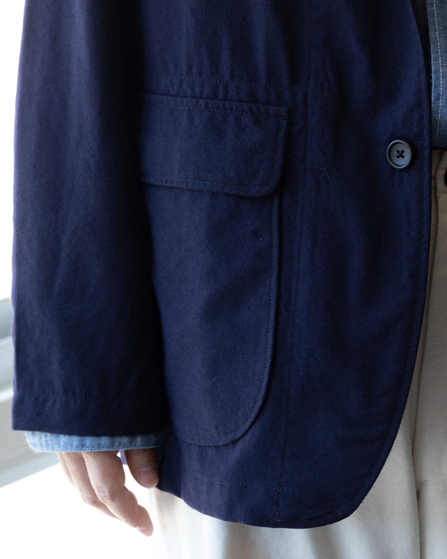 LOITER JACKET - DK.NAVY WOOL UNIFORM SERGE